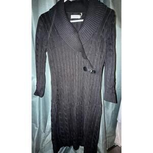 Calvin  Klein Sweater Dress Black Medium